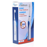 Wellness Oral Care Portable Sonic Battery Electric Toothbrush with Auto Timer