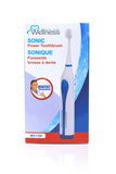 Wellness Oral Care Portable Sonic Battery Electric Toothbrush with Auto Timer